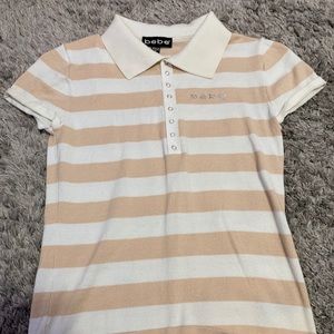 skin tight bebe crop shirt